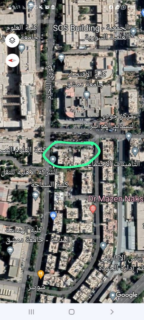 للبيع في دمشق محل البرامكة مقابل كلية الاقتصاد