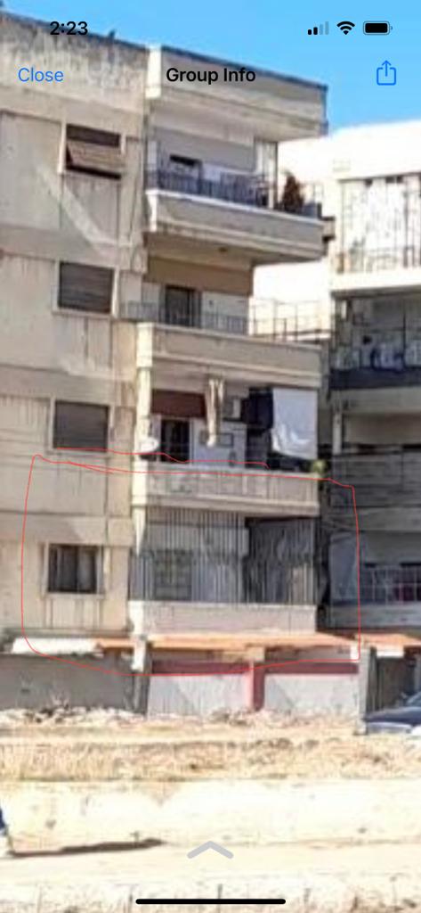 شقة للبيع في حمص القصور مقابل كازية ابو زيد